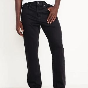 Old Navy Men's Straight Black Jeans